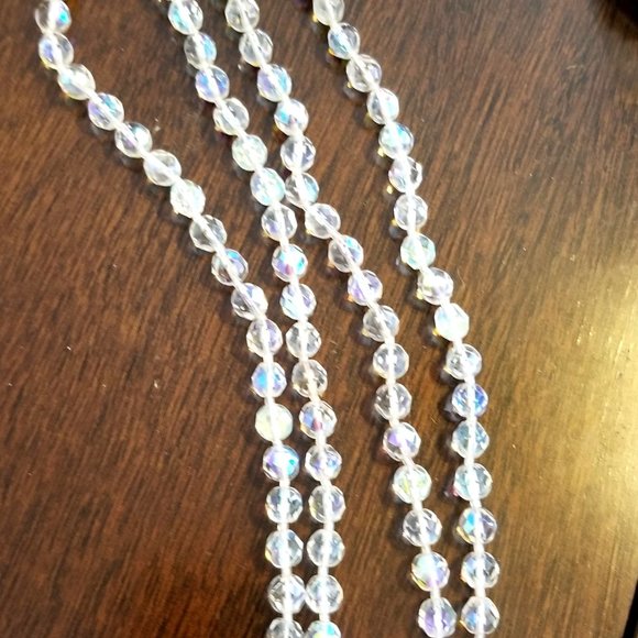 Long Vintage Czech Glass Necklace - Picture 5 of 7